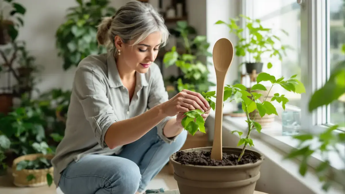 Tento kuchyňský nástroj zapíchnutý do půdy odhaluje chybu v zalévání, kterou mnozí přehlížejí